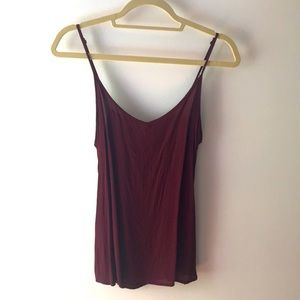 Old Navy maroon spaghetti strap top